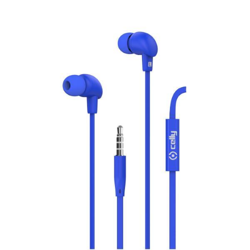 Celly UP600 - Auricolari con microfono - in-ear - cablato - jack 3,5 mm - blu